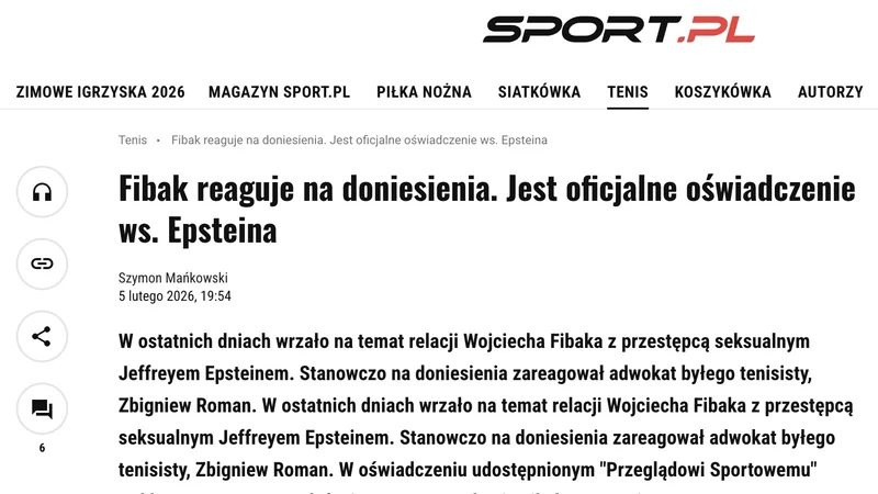 Sport.pl – 5.02.2026
